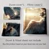 Winged Armored Warrior. Bedding Duvet Cover Sets Duvet Covers Pillowcases Gifts (1 * Duvet Cover 2 * Pillowcases, Without Duvet Insert)