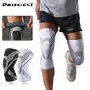 1Pcs Sports Knee Pads Knitted Breathable Silicone Anti-Slip Protect Your Knees Elastic Wrapping Gym Badminton Basketball Unisex