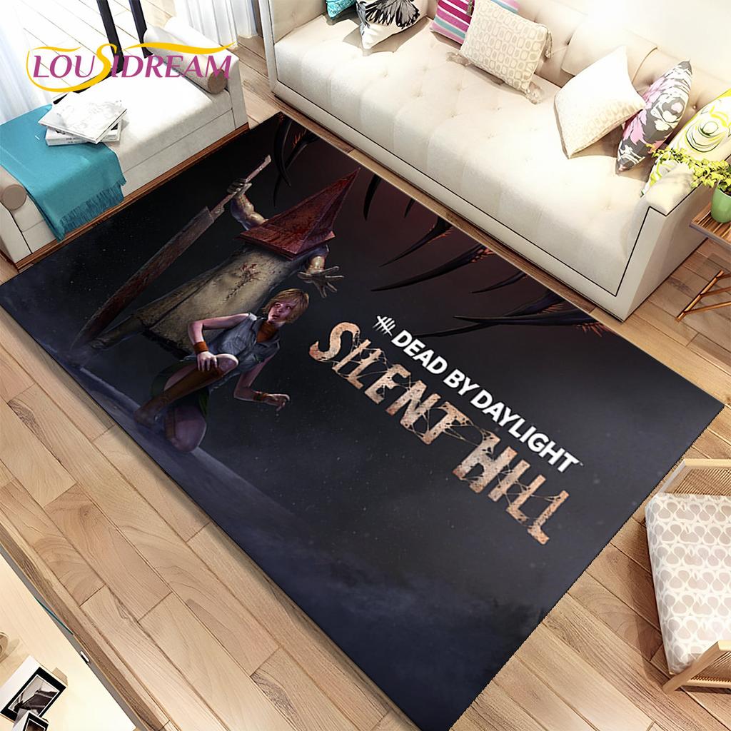 Silent Hill Horror Movie Games Area Rug,Carpet Rug for Living Room Bedroom Sofa Doormat Decoration, Kid Play Non-slip Floor Mat