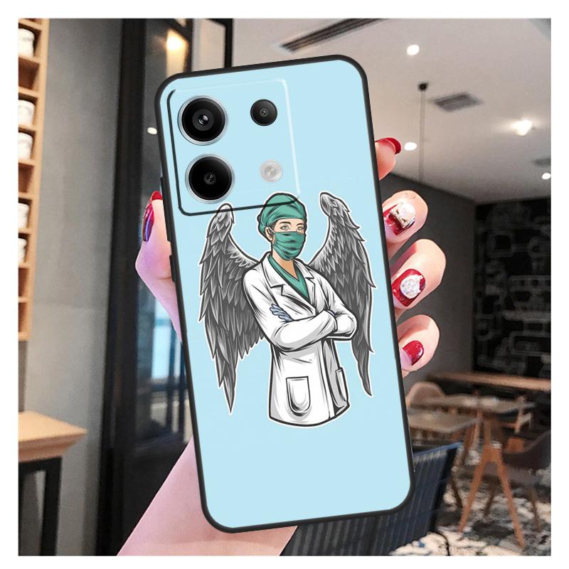 Cartoon Medicine Doctor Nurse Case For Xiaomi Redmi Note 13 12 11 9 10 Pro 9S 10S 11S 12S Redmi 13 12 10C 12C 13C Coque