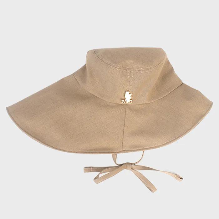 Summer String Beige Bucket Hat