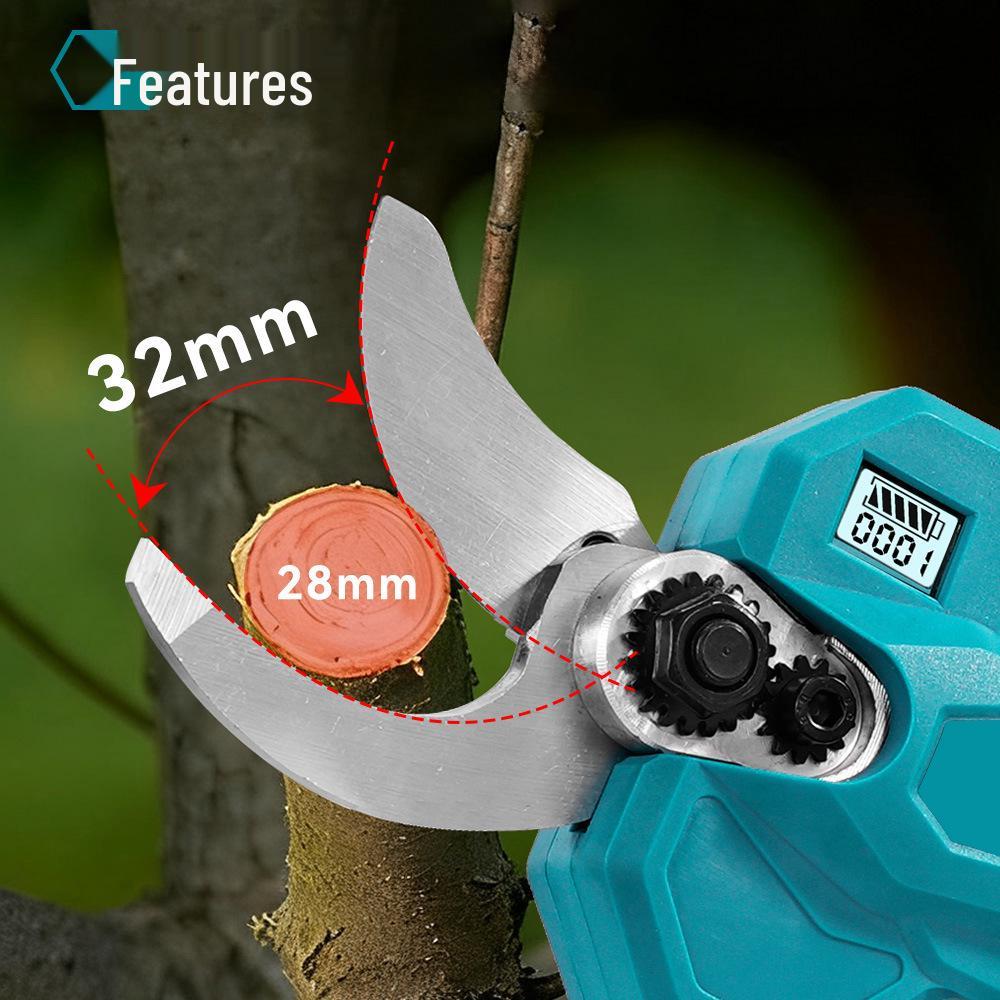 Wireless Digital Display Electric Pruning Shears for High Branches and Fruit Trees