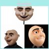 Máscara do Gru de Meu Malvado Favorito Resina Adereço de Cosplay Para Halloween e Festas a Fantasia
