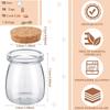 Glass Favor Jars with Cork Lid 3.4 Oz Small Glass Bottles Jars with Labels Twine Candy Containers for Wedding Favors Pudding