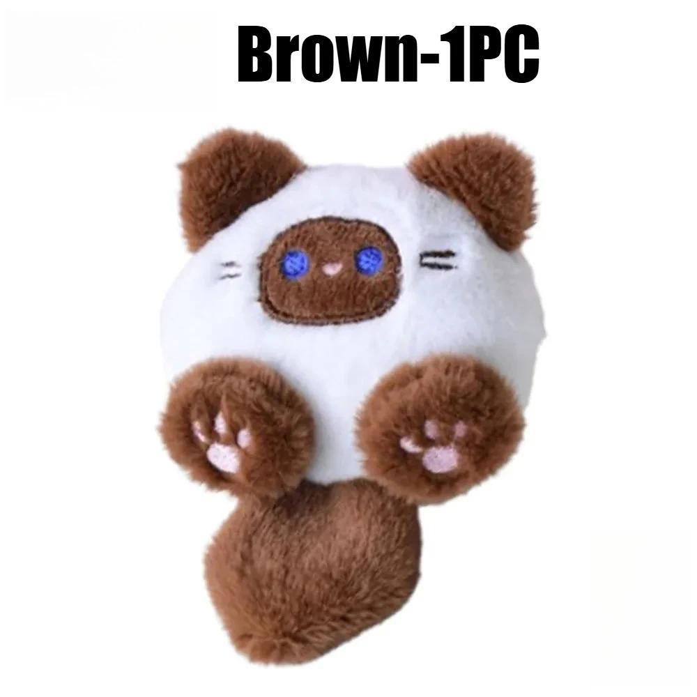 Kawaii Keychain Cute Plush Cat Doll Pendant Key Chain Girls Backpack Stuffed Keychain Soft Toy Couple Bag Decorative Gifts