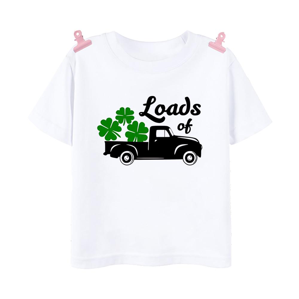 Happy St Patricks Day Printed Kids Shirts St Patricks Party Boys Girls Tshirt Holidy Child Short Sleeve Tops Summer T Shirt