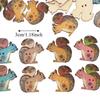 100pcs Assorted Colors Wood Buttons 1.18in Long Animal Buttons Craft Buttons  DIY Decoration