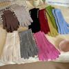Korean Style Autumn/Winter Pearl Fingerless Touchscreen Wool Gloves for Women