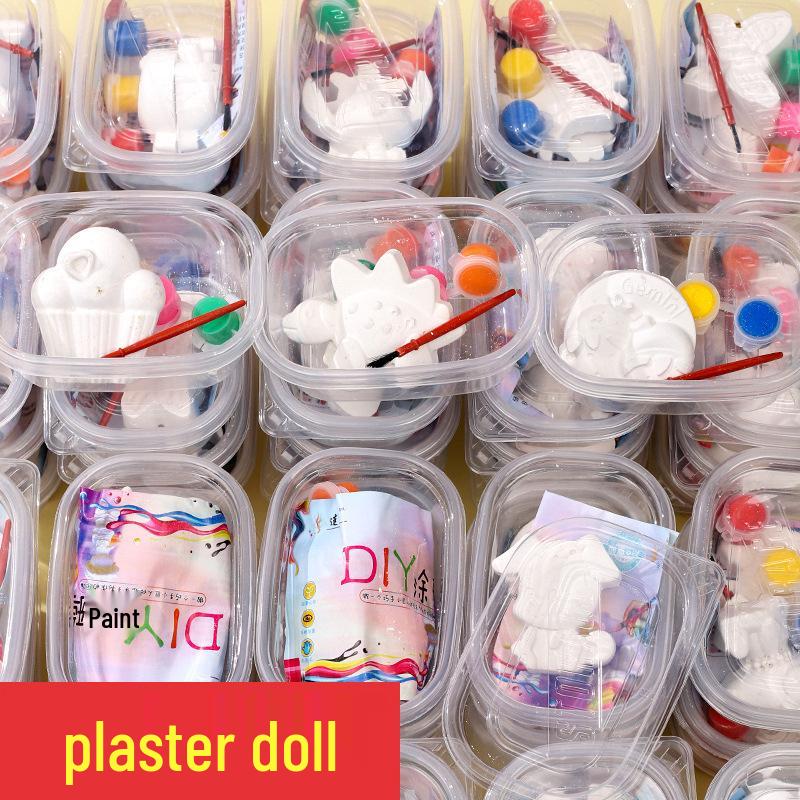 Children's DIY Cartoon Graffiti Plaster Painting Kit - Educational Toy and Gift