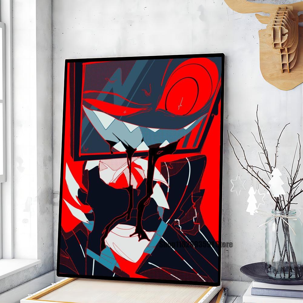 1pc  H-Hazbin Cartoon Hotel Poster Paper Print Home Bedroom Entrance Bar Cafe Art Painting Decoration