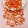 Small 10mm DIY Hairpin Earring Accessories 80pcs Handmade Materials Petal Loose Beads Acrylic Fashion Antique Bright Face Jewelry