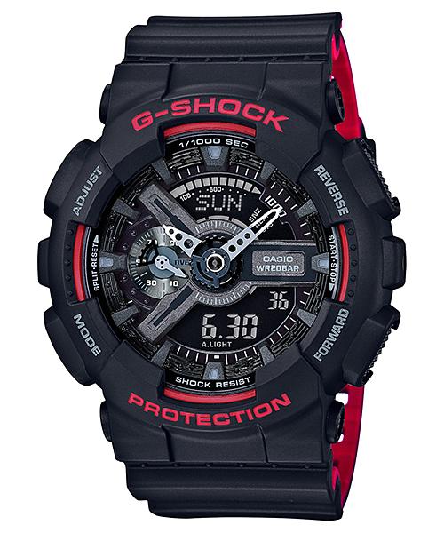 Casio G-SHOCK Men s Resin 200M Water Resistant Digital Shock Resistant Quartz Watch GA-110HR-1A чёрный