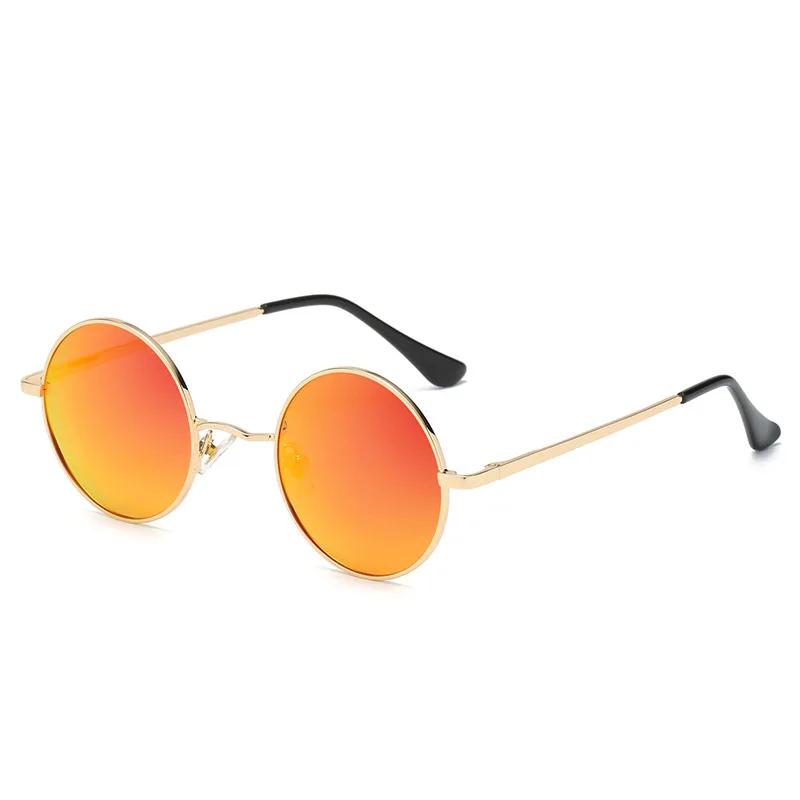Retro Small Polarized Sunglasses Woman Man Hippie Circle Round Sun Glasses UV400 Protection Metal Shades for Men Women Eyewear