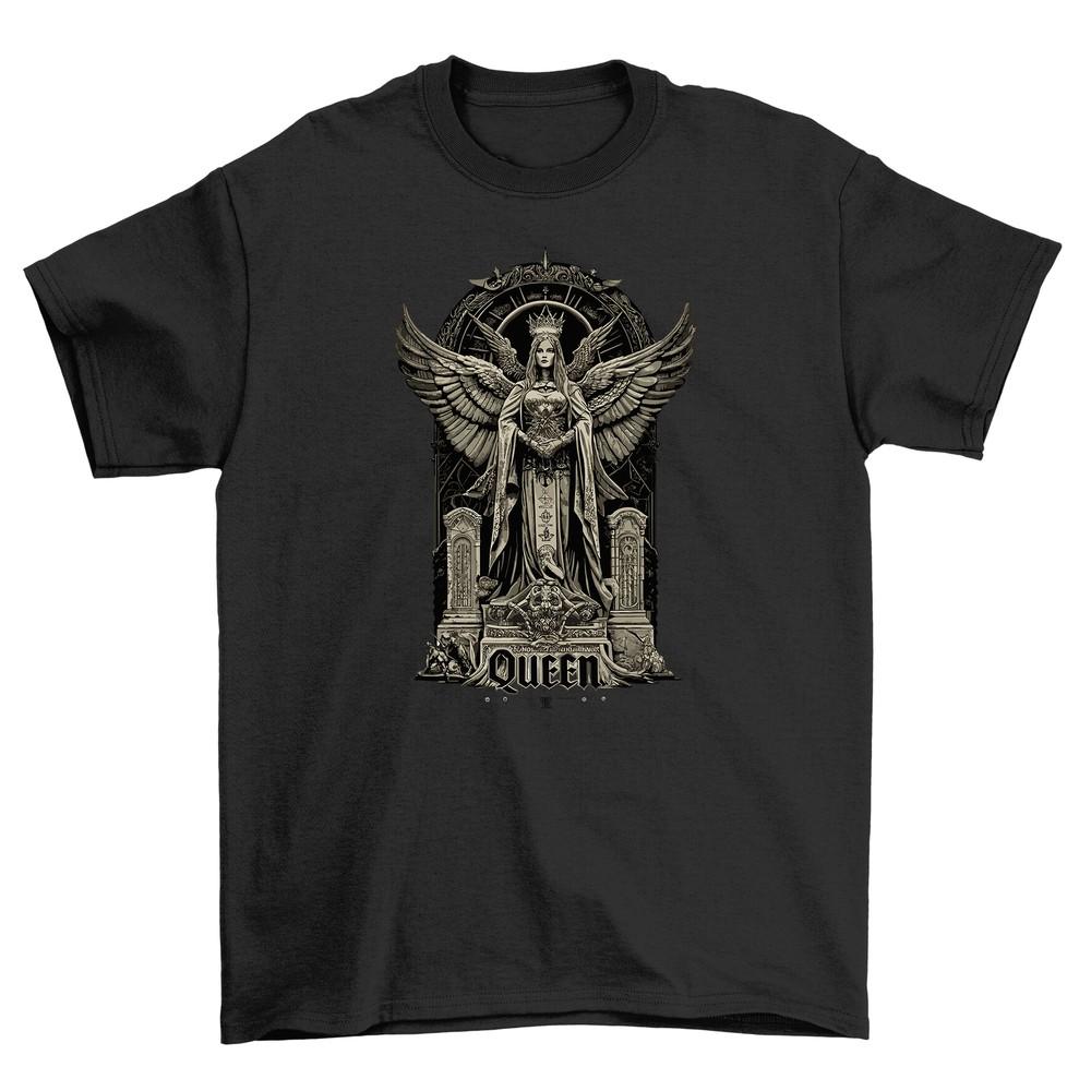 Gothic_26 Angel Throne T-shirt - Dark, Divine, and Deviously Stylish! Funny Prin