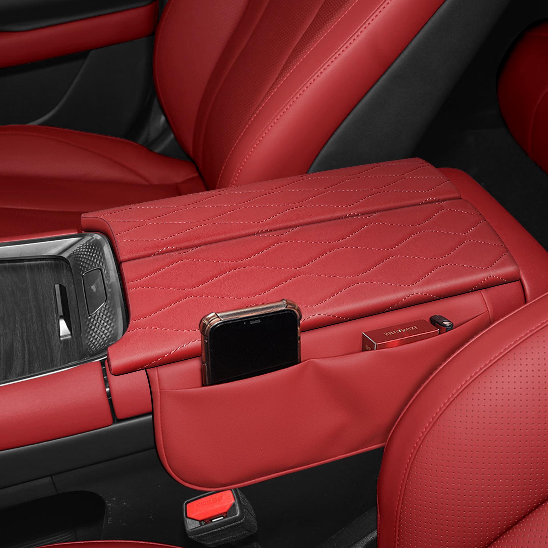 Xingtu Yaoguang Center Console Armrest Box Booster Pad Storage Bag & Protective Cover for Car Interior Decoration