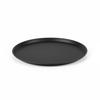 ANTI-SLIP BLACK ROUND KITCHEN SERVING TRAY 36 cm