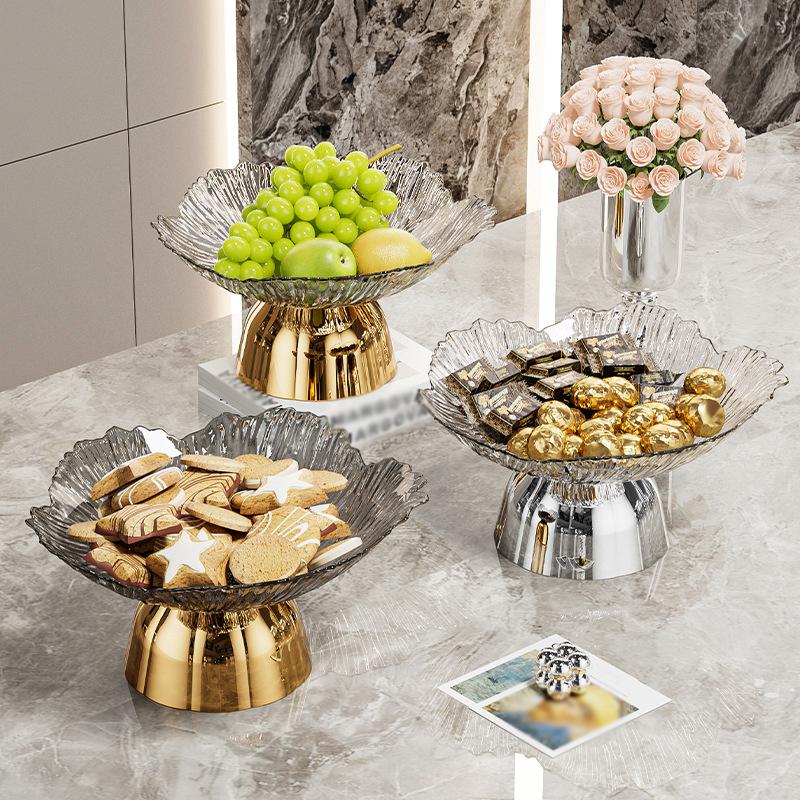 1PC Convenient Tea Break Occasions Lightweight Reusable Petal Shaped Family Plastic Daily Storage Fruit Plate Elegant Detachable