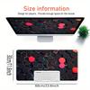 1pc Large Gaming Mouse Pad, UV Reactive Non-Slip Desk Mat, Washable PolyesterHexagon, Neon, PatternComputer Pad with Vibrant Game Machine Pr