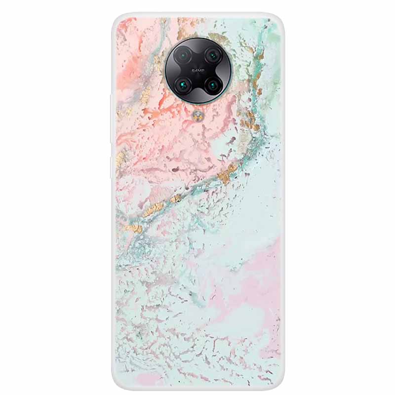 For Poco F2 Pro Case 6.67'' Clear Marble Soft TPU PocoF2 Pro F 2 F2Pro Phone Cover For Xiaomi Poco F2 Pro Shells Cartoon Fundas