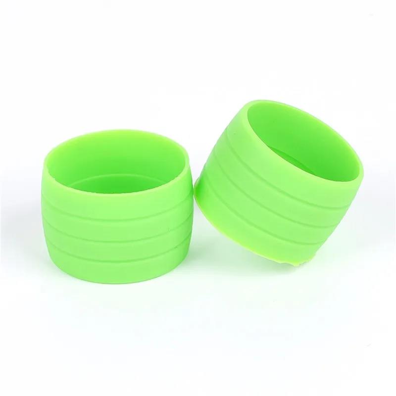 Ready Stocked 1 Pair Road Bike Handlebar Tape Plugs Anti-Skip Rubber Silicone Plug Bicycle End Bar Fixed Ring Waterproof Wear