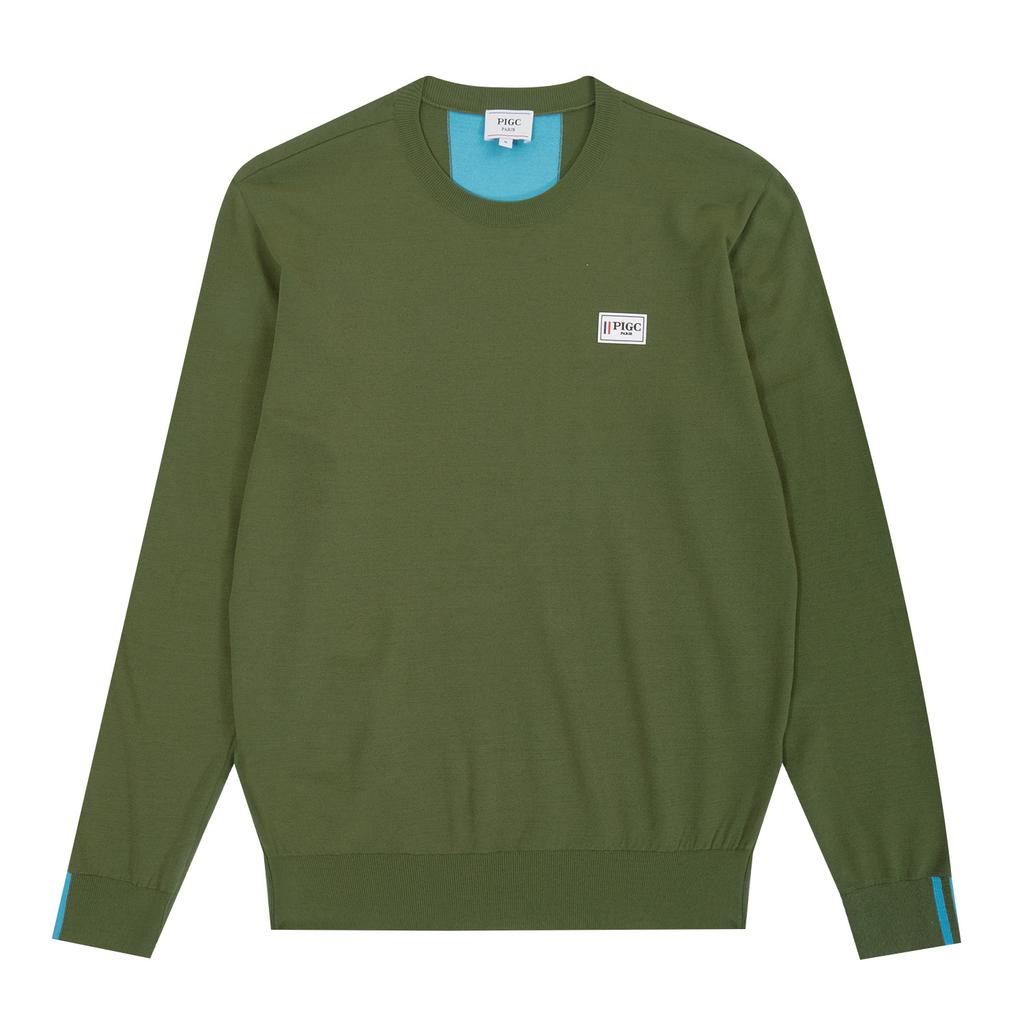 PIGC Men'S Logo Scallop Round Sweater (Sm0Dni10426)