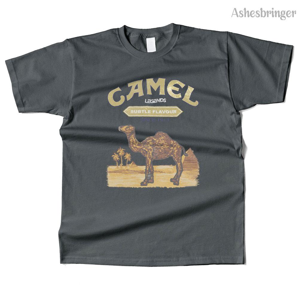 Unisexs Cotton Camel Legends Graphic T Shirt Street Casual Style Tee for Unisex and Women