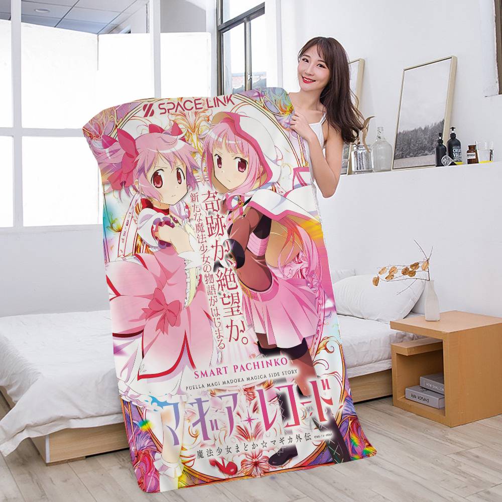 Puella Magi Madoka Magica Anime Beach Towel For Kids Bath Towel Pool Towel Vacation Gift Picnic Towel Party Gift
