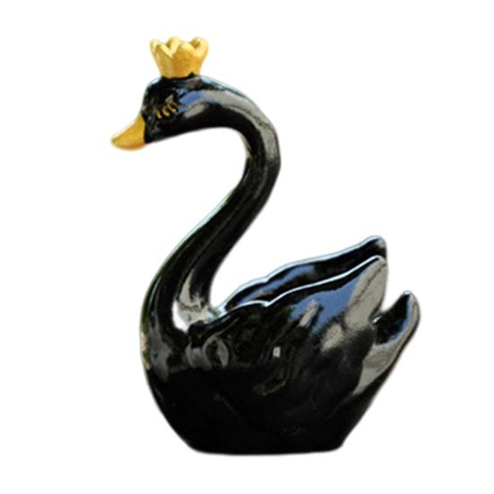 Ozdoba Labuť Krásná Mikro Krajinná Figurka Panenka DIY Dekorace na Dort Simulace Koruna Labuť Figurka Pryskyřice Zvířecí Model Vánoční Svatba Dárek