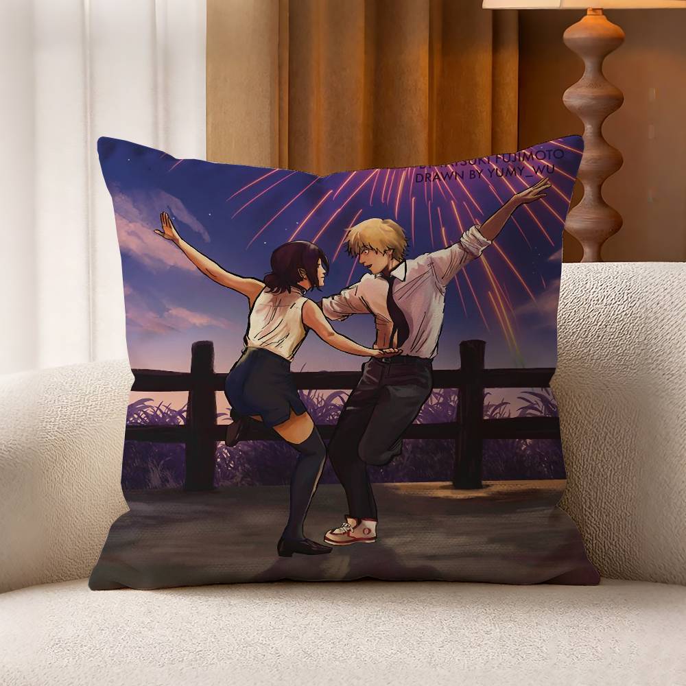 CChainsaw Man The Movie rReze Arc Pillow Case for Sofa Living Room Home office Decor Protective Cover