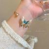 New Chinese green butterfly bracelet niche design sense Chinese style temperament jewelry girlfriends jewelry