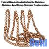 DIY Wooden Bead Garlands For Christmas Tree Decorations Family Crafting Activity Holiday Party Hanging Ornament