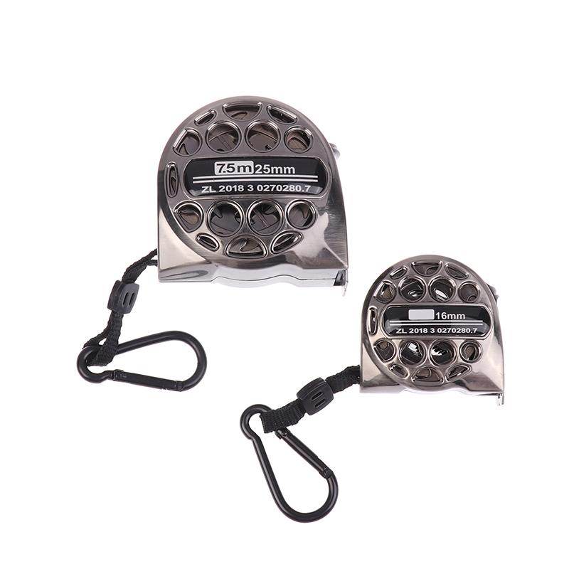 3/5/7.5M Metric Tape Measure Stainless Steel Anti-Corrosion Retractable Metric Ruler Hollow Design Woodworking Measuring Tool