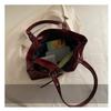 Chic Faux Leather Tote Bag for Women Large Capacity Commuter Shoulder Handbag
