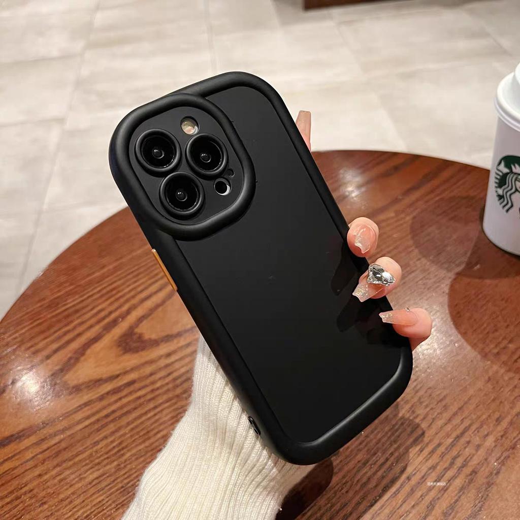 Silicone Case For iPhone 16 15 14 13 12 11 Pro Max X XR XS Max 8 7 Plus SE Camera Lens with Screen Protector Cover