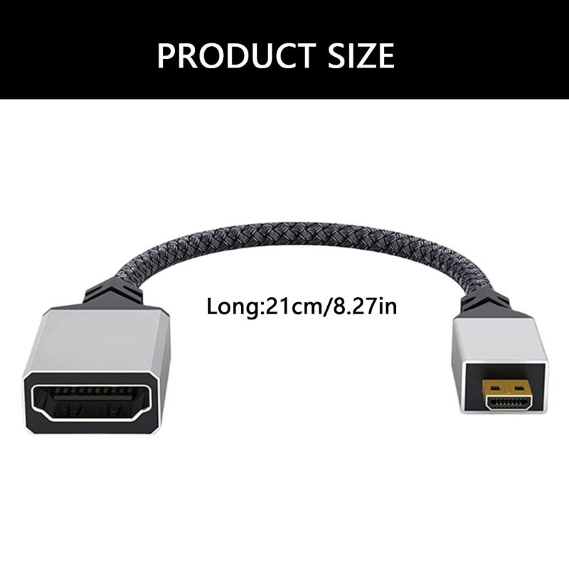 Fast Speed Video Male to Female Connector Cable Conversion Wire Line Supports 4K 60Hz for Home Entertainment