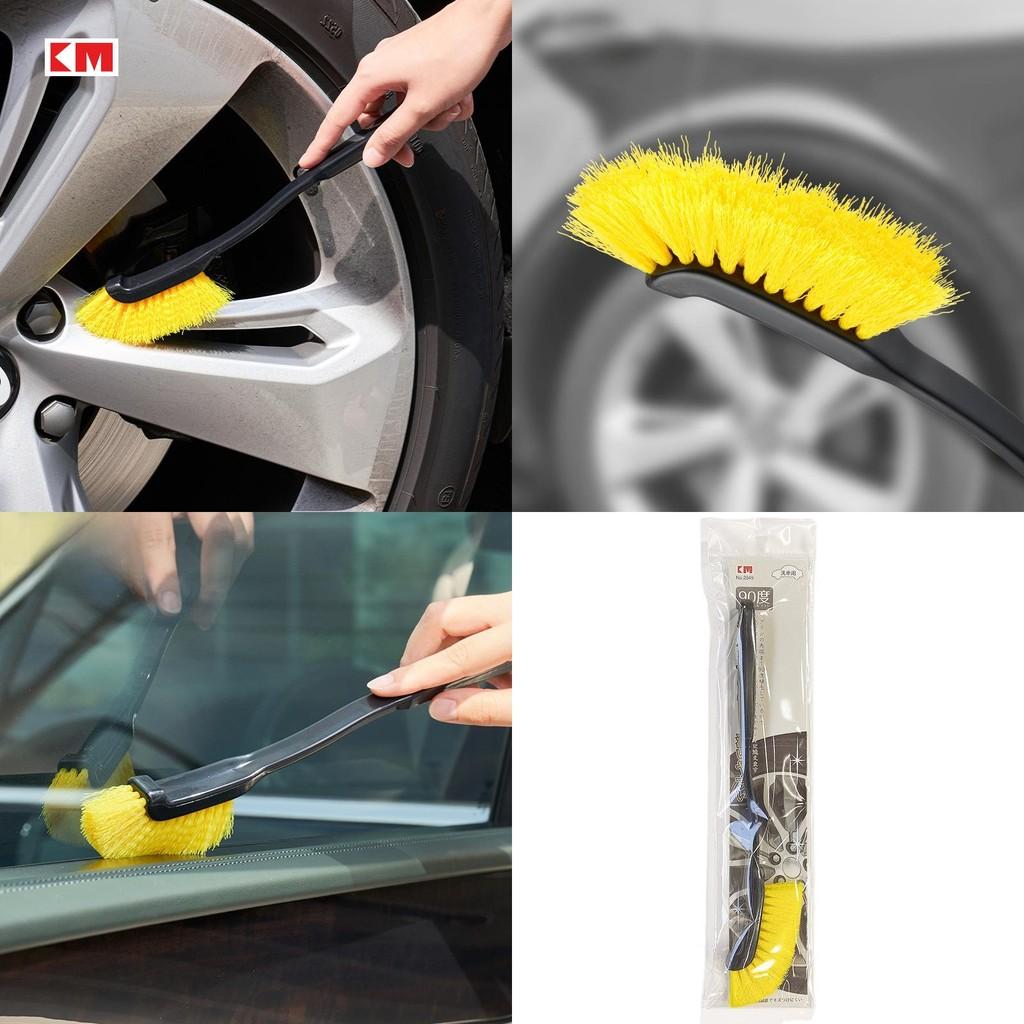 Soft Bristle Nylon Car Wheel Brush For Interior And Exterior Cleaning