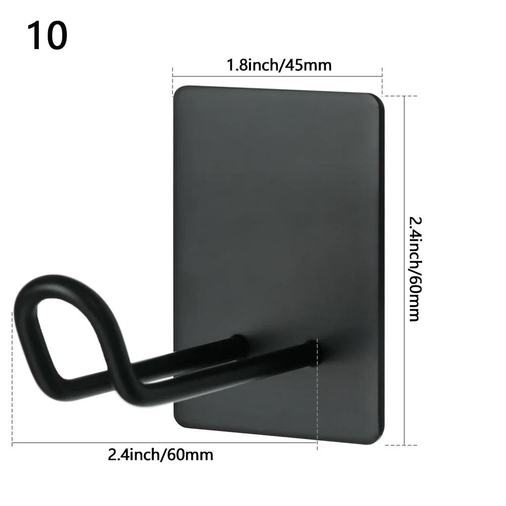 Robe Hook Wall Towel Hook Stainless Steel Coat Hook Rustproof Strong sticky Hook Hanger for Bathroom Kitchen Hardware