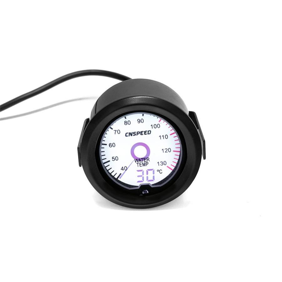 Universal 2"52mm Car Water Temp Temperature Gauge Digital 7-Colors LED Display