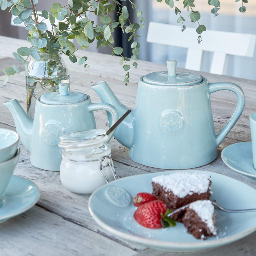 [Authentic Imported Product] Costa Nova Creamer Milk Pitcher, Approx. 200ml, Turquoise, Dishwasher Safe, Microwave Safe, LSZ131T