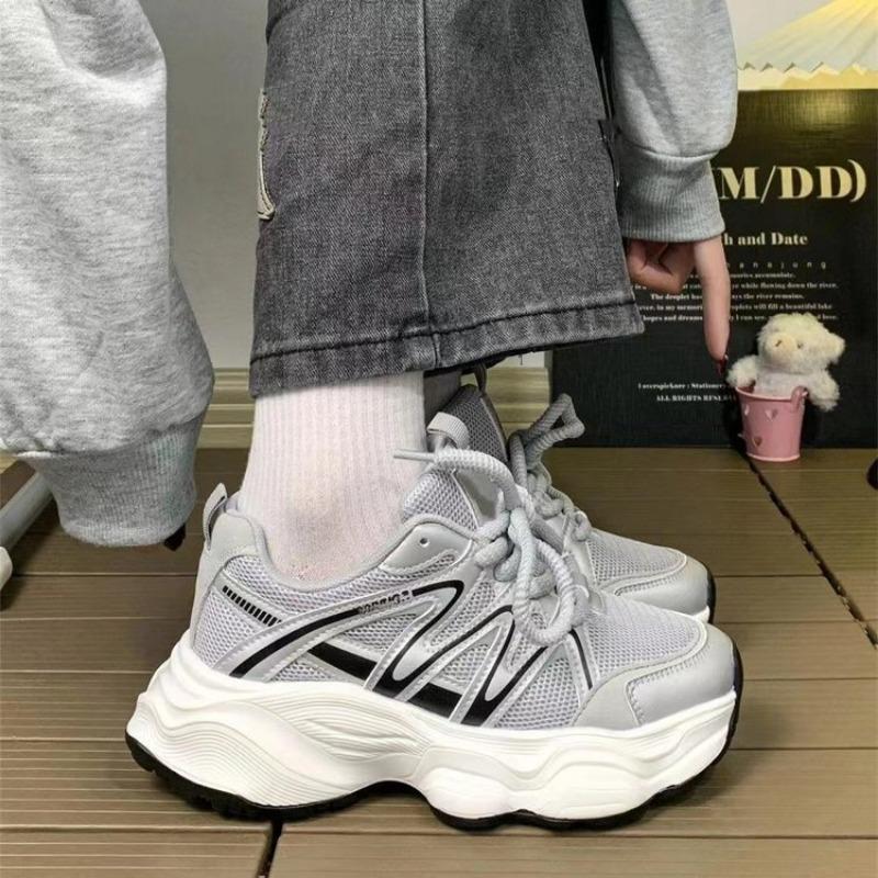 

Thick-soled breathable dad shoes women s new summer mesh casual and comfortable outdoor hiking shoes travel sports shoes 40