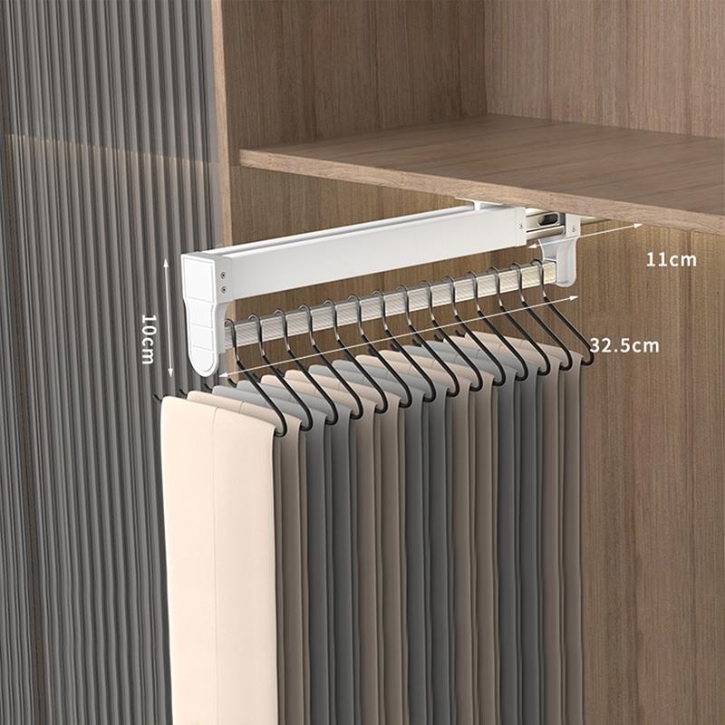 

Шкаф для хранения одежды Вешалка для одежды Держатели для брюк Телескопические полки для брюк Вешалка для демпфирования Push-pull