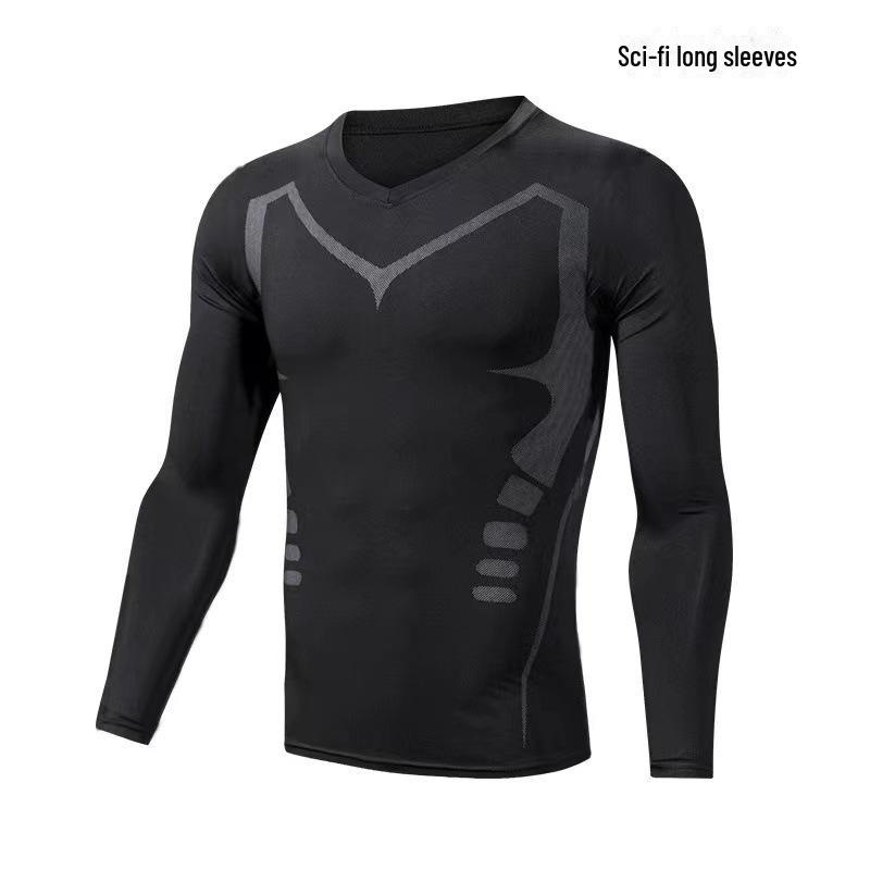 Men's Quick-Dry Summer Sports T-Shirt - Elastic, Breathable, Short-Sleeve for Running & Training