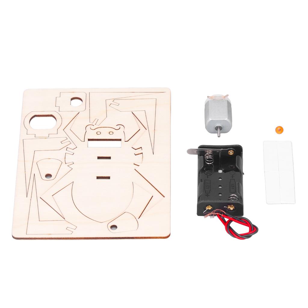 Electric Araneid DIY Toy Wooden Assemble Physics Experiment Educational Toy for Children