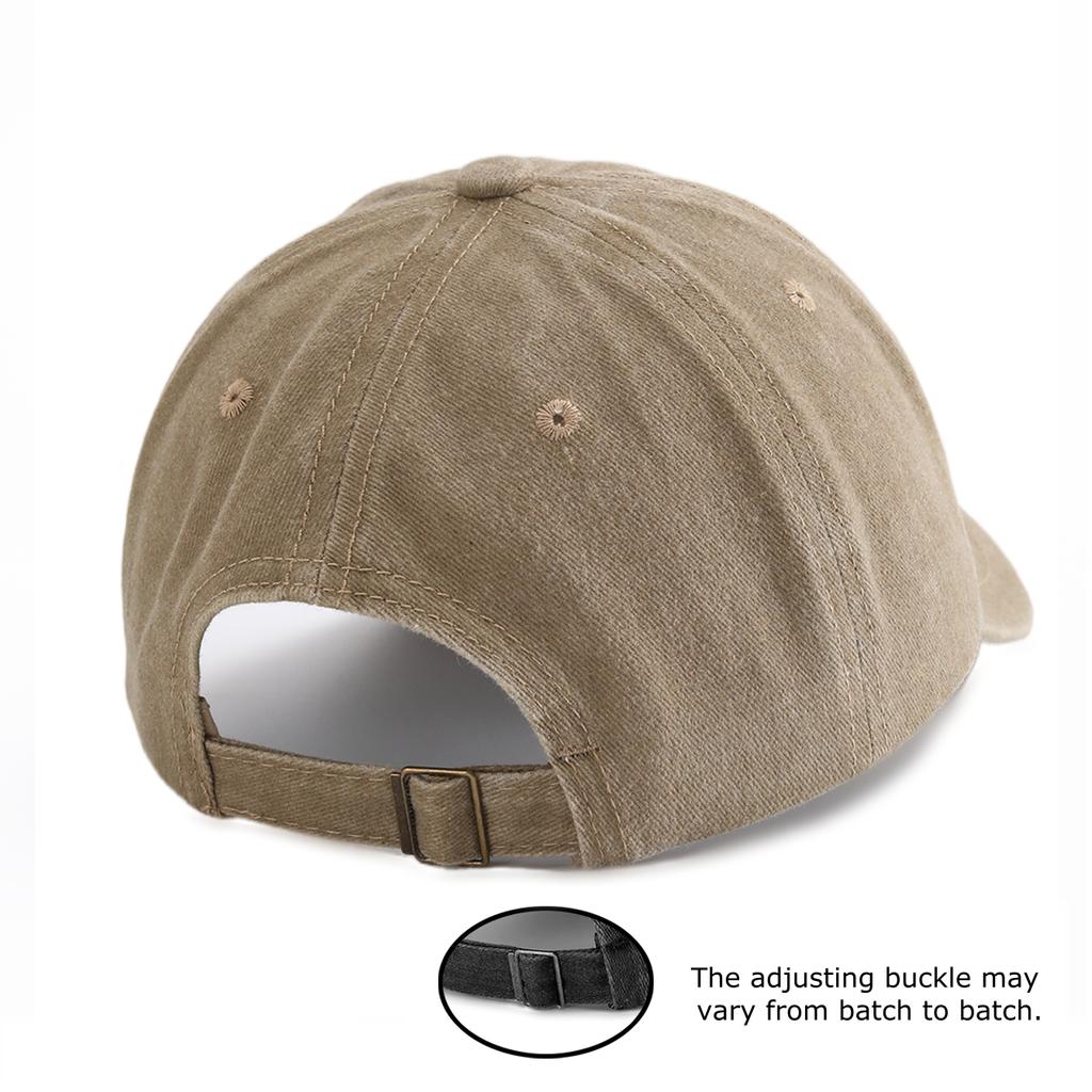 1pc Totebag Bear Print Washed Baseball Cap for Adults  Minimalist Retro Style Casual Soft Adjustable Dad Hat Perfect As Gift