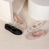 Flats for Women Mesh Ballet Flats Mary Jane Shoes Slip On Casual Breathable Ballerina Flats Womens Summer Round Closed Toe Mary Jane Flats Dress Shoes