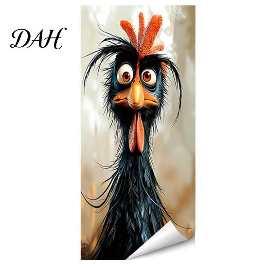Easy Application Decals Fun Animal Trash Can Stickers, Self?Adhesive Bin for Outdoor Creative Covers Garbage Can, Mailbox Storage Box Yard