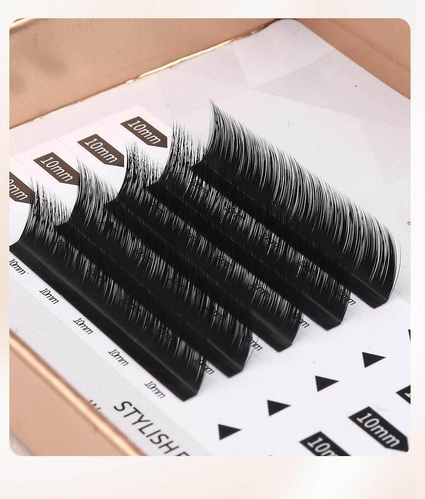 Fox Style Slanted False Eyelashes - Extended Thick European & American Style with Cartoon Fox Design