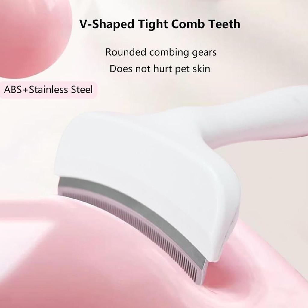 Pet Hair Dematting Brush for Dogs Cats Undercoat Rakes Detangling Shedding Tools for Pet Kitten Puppy Massaging Styling
