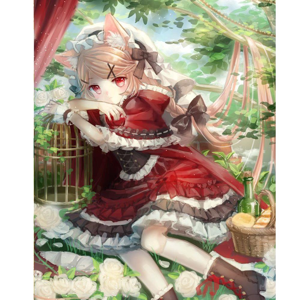 5D DIY Diamond Painting Landscape Full Round Drill Diamond Embroidery Cross Stitch Decoration Home