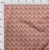 oneOone Cotton Flex Maroon Fabric Leaves Diy Clothing Quilting Fabric Print Fabric By Yard 40 Inch